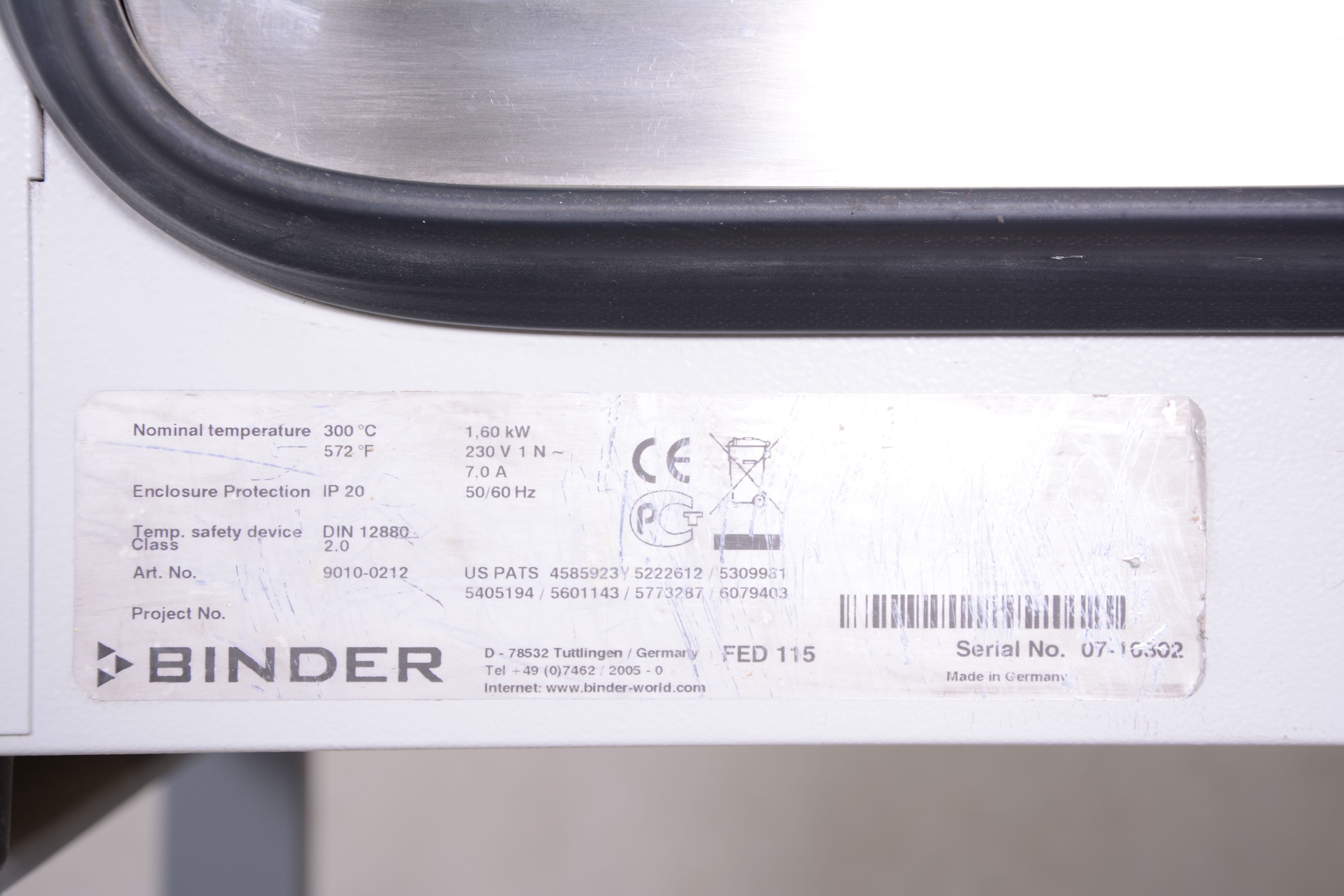 Binder FED 115 Oven Gemini BV